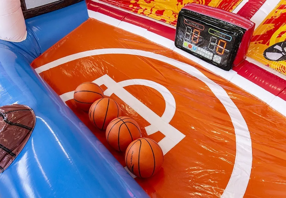 Basketball interactif gonflable avec compteur de points
